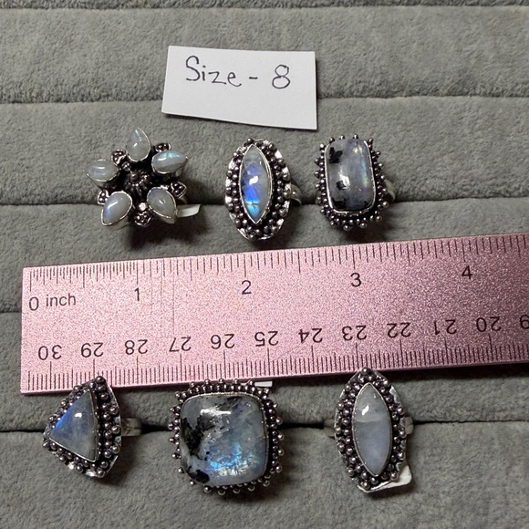 Sizes 6-9 ~Moonstone Rings - Picture 5 of 6